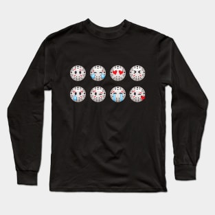 Friday the 13th Emojis Long Sleeve T-Shirt